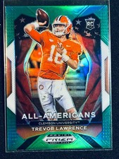 2021 Prizm Draft Picks All-American Green Wave Trevor Lawrence Rookie RC