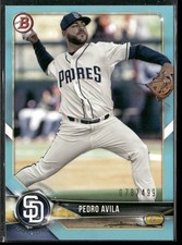 Pedro Avila #/499 Rookie Sky Blue 2018 Bowman Draft San Diego Padres