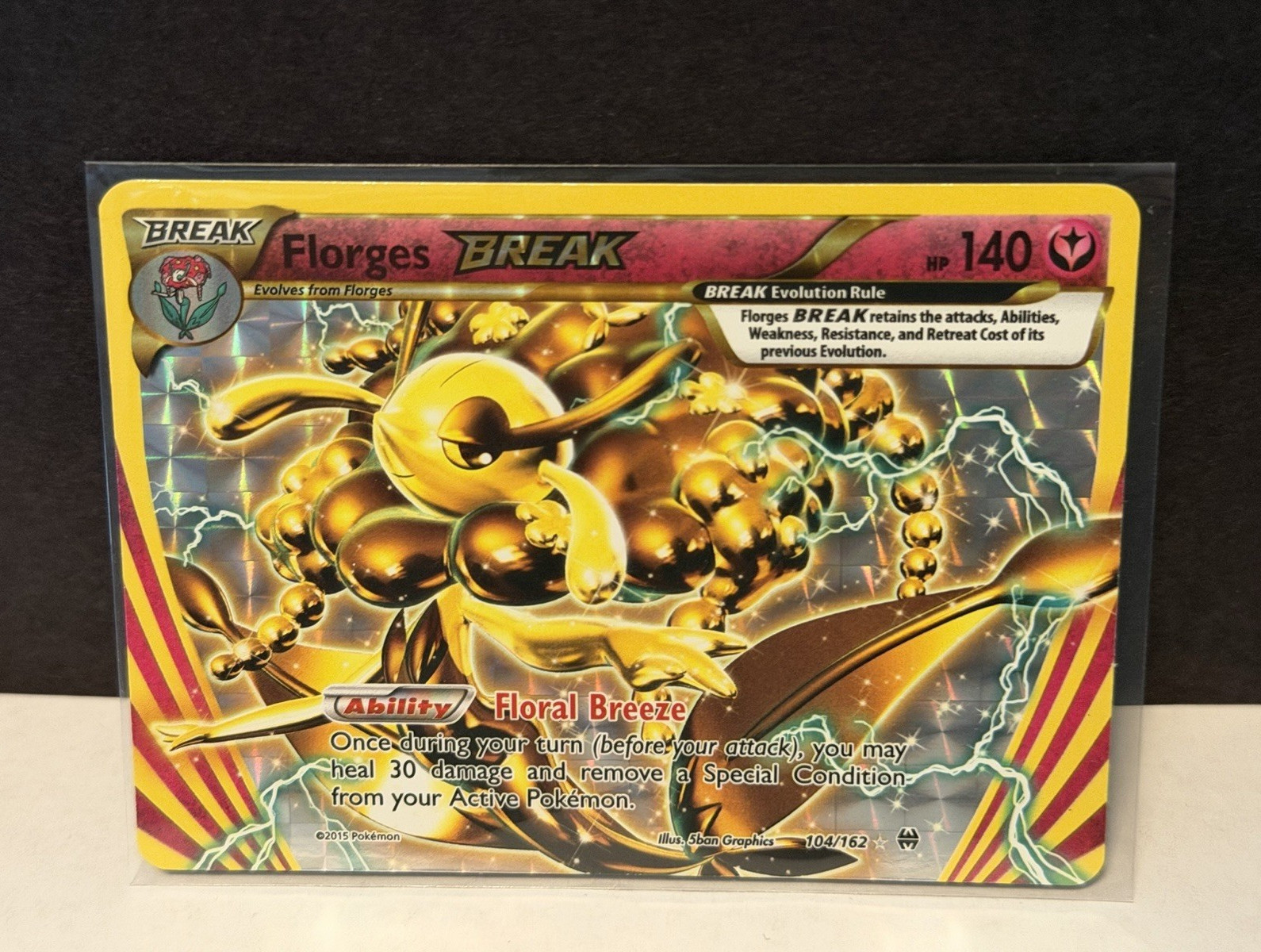 Pokémon TCG Florges BREAK 104/162 Breakthrough Holo Rare English