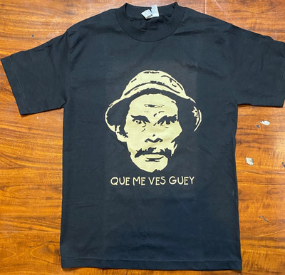 Chavo Del Ocho Don Ramon ''Que Me Vez Guey'' Black Graphic T-shirt
