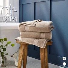 Welspun Bath Towels Wash Cloths Tan Embraceable Quick-Drying Luxury 640 GSM