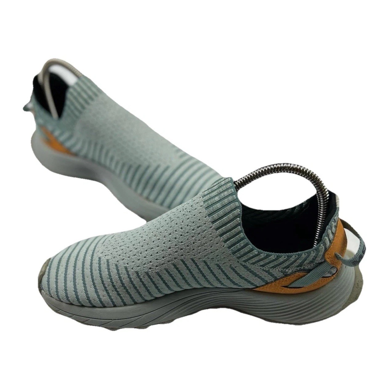 Scarpe mocassini Merrell Embark Moc da donna taglia 7 5 W J067286 W Harbor grigio blu A8