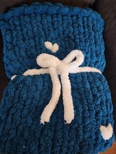 Handmade Chunky Knit Throw Blanket