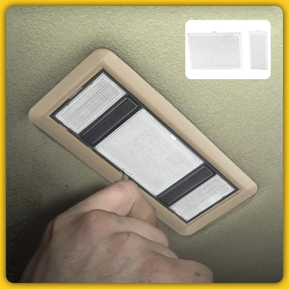 For Chevy GMC 1988-1998 Pickup Truck 3PCS/Set Map Dome Light Lens Clear Cover - Image 4 of 4