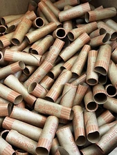 COIN WRAP SHOTGUN QUARTERS ORANGE PAPER TUBES ROLLS 1000 COUNT BOX BANK SUPPLIES