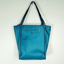 Teal Jewell By Thirty-One Tote Bag With Pebbled Texture  Dual Handles