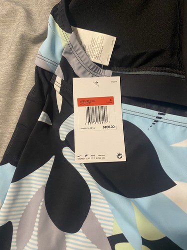 Nike Damen L Floral Jungle Print Schwimmen Tankini Oberteil integrierter BH NEU mit Etikett - Bild 5 von 7