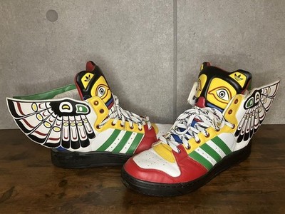 Adidas Jeremy Scott JS Totem Leather Wings Sneakers | eBay