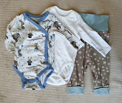 3-teiliges Baby-Set 62/68 Wickelbody Body Pumphose Topomini Tchibo Cheeky Apple