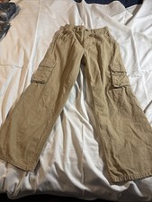 Carhartt Boys' Pants Size 12 Khaki color With Pockets On Legs