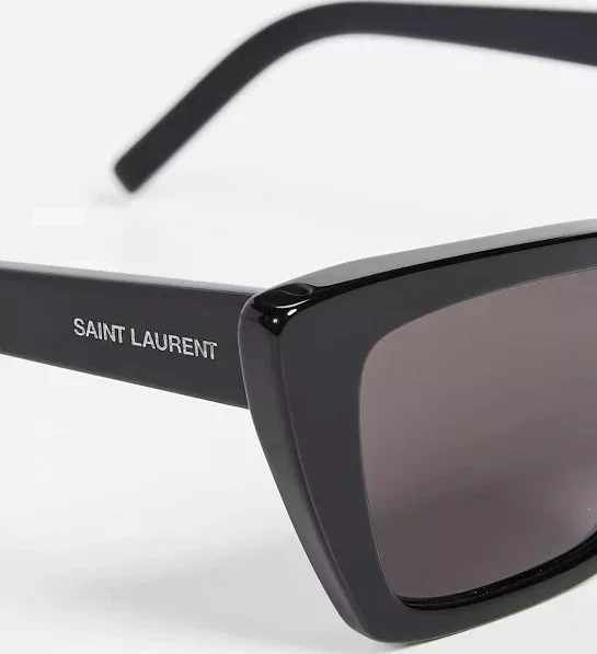 Gafas de sol Yves Saint Laurent Cateye SL 276 Mica 001 negras brillantes 53 mm YSL nuevas Foto 4 de 4