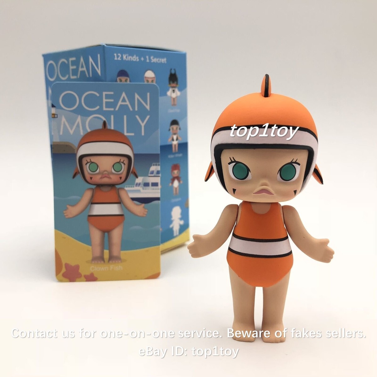 KENNYSWORK Ocean Molly Art Clown Fish Mini Figure | eBay
