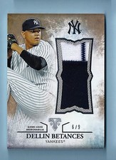 DELLIN BETANCES 2015 TRIPLE THREADS 3 COLOR PATCH /9 YANKEES