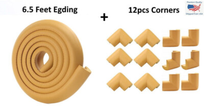 Wood Color Furniture Table Edge Corner Protector Soft Child Safety Foam Cushion