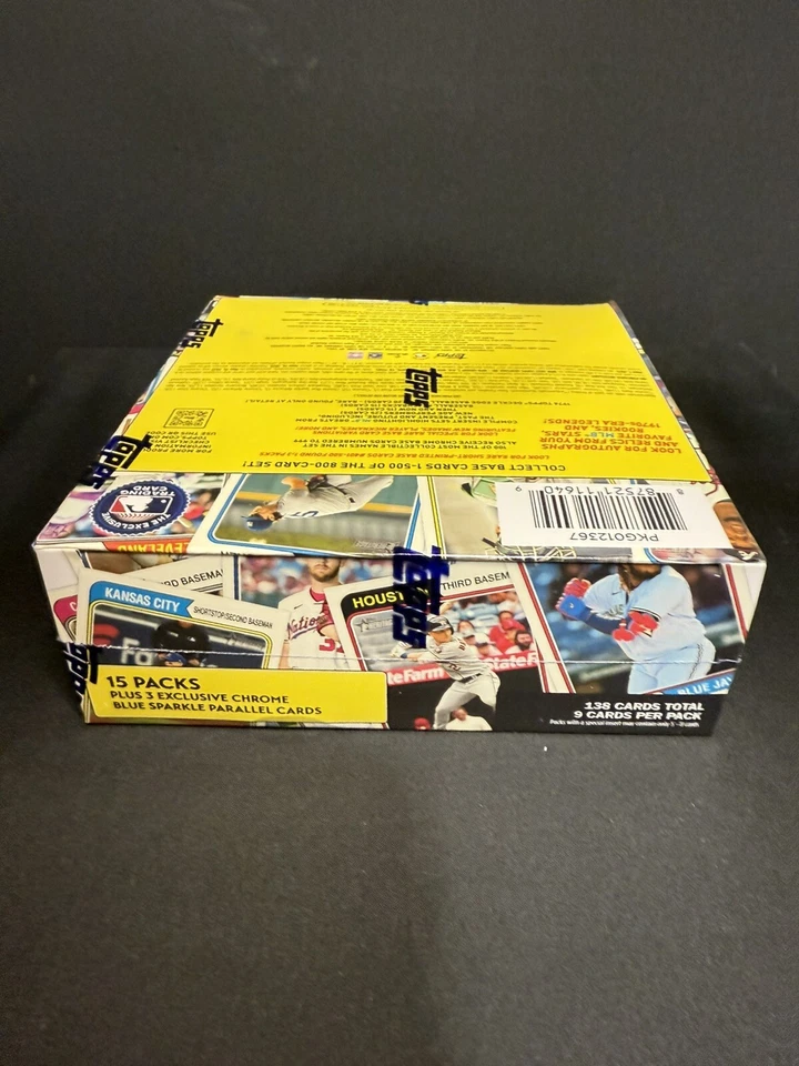 2023 Topps Heritage Baseball Mega Box Sealed Unopened Box 1973 Topps Look - Image 4 of 4
