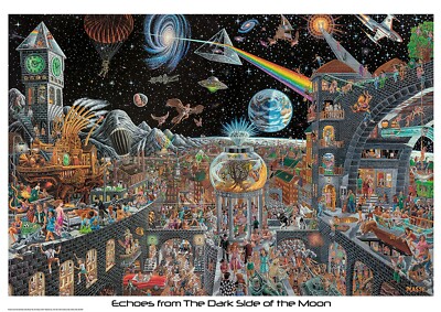 Art print poster canvas Pink Floyd Echoes From The Dark Side Of The Moon Art print poster canvas Pink Floyd Echoes From The Dark Side Of The Moon