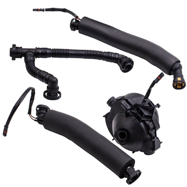 For BMW E60 E90 530i Crankcase Vent Valve w/Crankcase Vent Hoses Kit