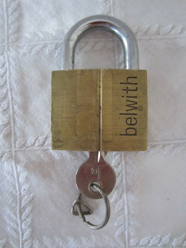 Vintage Belwith Padlock with Key