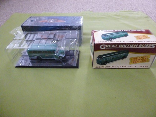 2 x NEW BOXED BUSES . BEDFORD OB & GREEN LINE AEC Q TYPE. - Picture 2 of 5