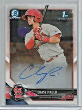 Chase Pinder 2018 Bowman Chrome Autograph Rookie