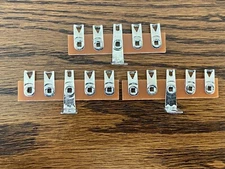 Lot of 3 New 5-Lug Phenolic Terminal Strips with Solder Lugs for Tube Amplifiers