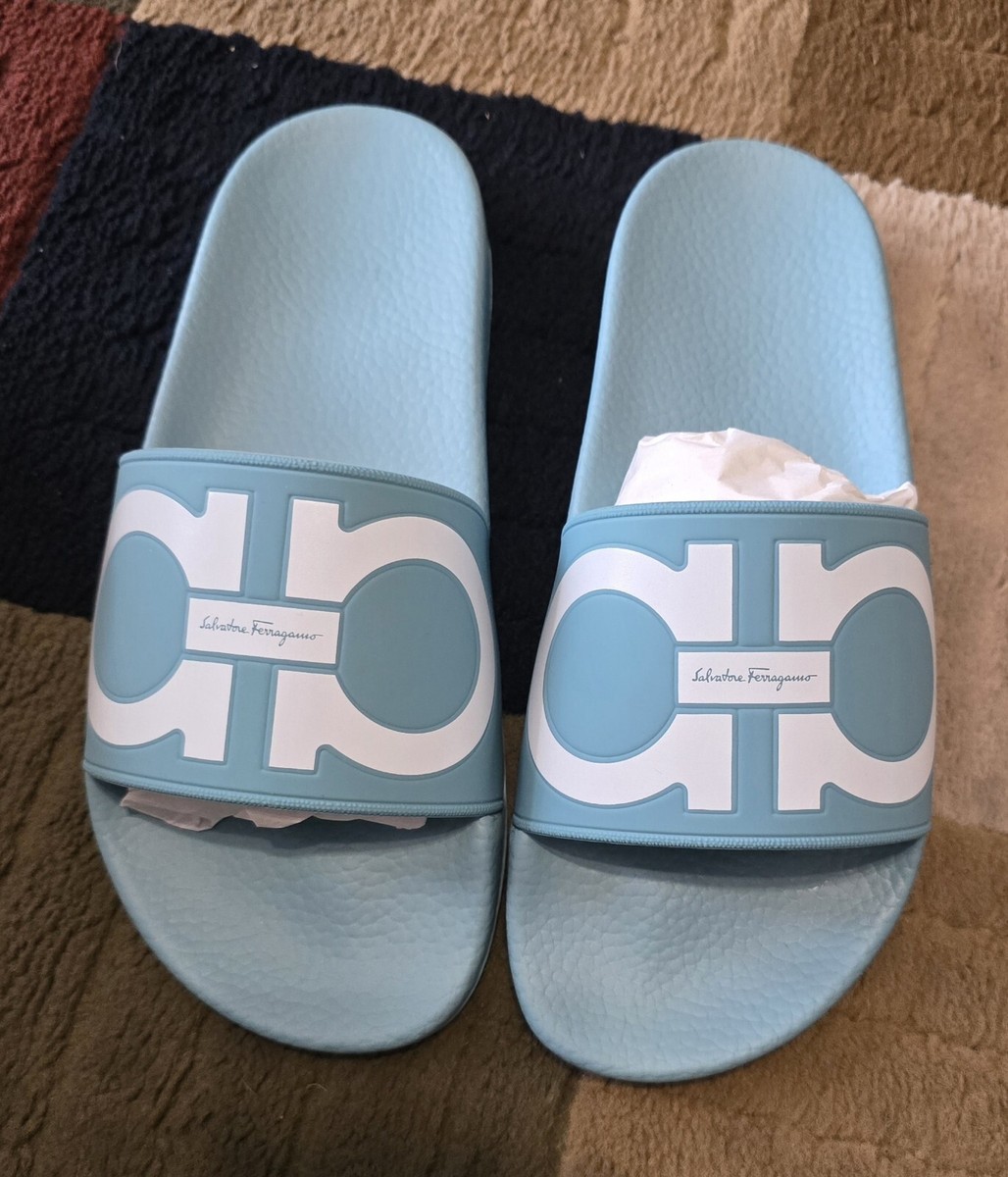 Salvatore Ferragamo Gancini Groovy Slide Sandal | eBay