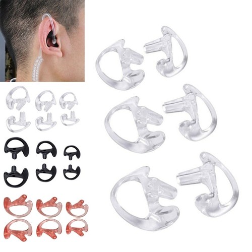 Replacement Earmold Earbud for Two Way Radio Acoustic Coil Tube Earpiece - Zdjęcie 3 z 11
