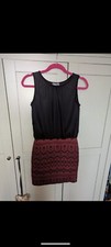 Apricot Black Dress 10 NEW