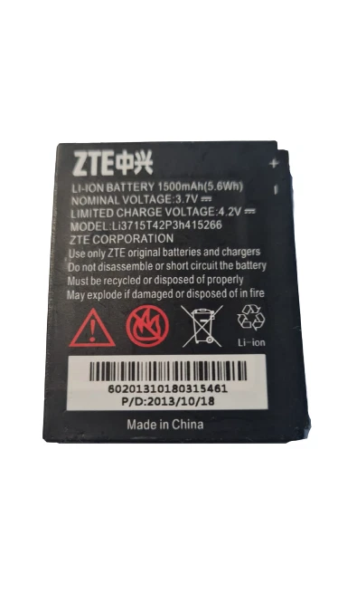 Batería LI3715T42P3H415266 compatible con ZTE Avail Z990 N850 N990 N760 N780 V881 Z665 OEM Foto 3 de 4
