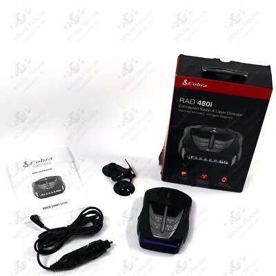 Cobra RAD 480i Radar & Laser Detector - Bluetooth, IVT Filter, Voice Alerts, OLED Display