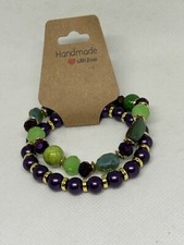 Mardi Gras  s Beaded Bracelet