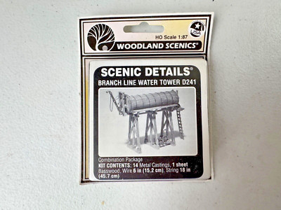 Woodland Scenics #D241 HO Scale Branch Line Water Tower Kit - NOS