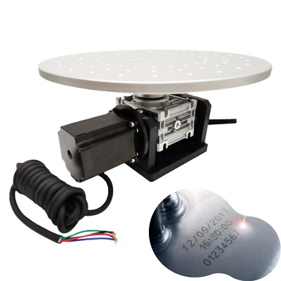110V Laser Marker Electric 360° Circular Turn Table Marking Machine Rotary Table