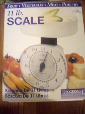 Progressive International 11 Lb Kitchen Scale KT 2014bl White