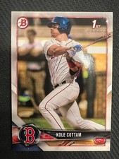 QTY: 2018 Bowman Draft - Kole Cottam ( Red Sox ) 1st Rookie Prospect #BD-69