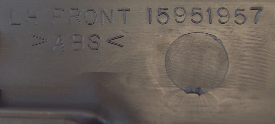 Hummer H3 H3T 2007-2010 panel de puerta lateral izquierda del conductor reposabrazos delantero cubierta de moldura azul Foto 3 de 4