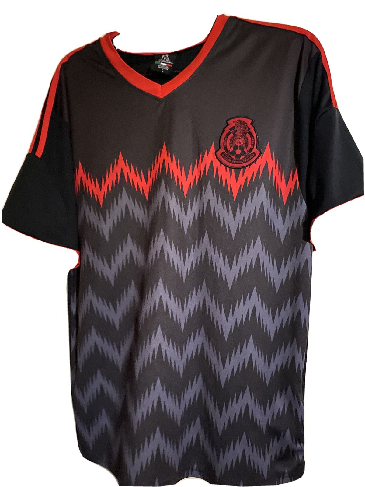 Mexico Home Soccer Jersey Orange/ Black Size L