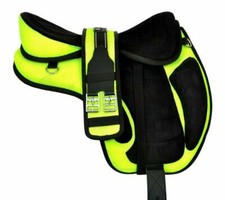 "Equestrian Delight: Yellow Freemax Saddle with Matching Girth - Comfy  Stylish