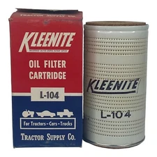 Vintage Tractor Supply Co Kleenite John Deere Tractor Oil Filter Cartridge L-104