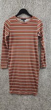 Forever 21 Striped Bodycon Dress Multicolor Long Sleeve Dress Women's Size M