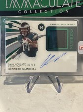2021 KENNETH GAINWELL Immaculate Numbers Auto Premium Edition /18 SSP Eagles 🔥