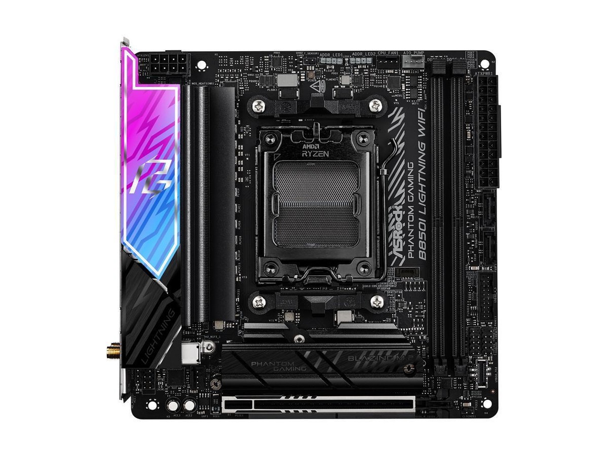 ASRock B850I Lightning WiFi AM5 AMD B850 SATA 6Gb/s Mini ITX