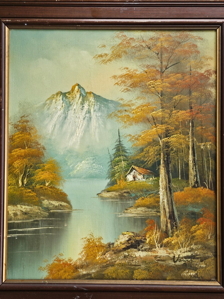 CLEARANCE PRICED TO SELL!!** Vintage Oil on Canvas Mountain