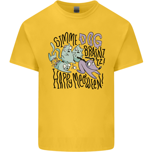 Zombie Cats Funny Halloween Dog Brains Kids T-Shirt Boys Girls - Picture 7 of 19