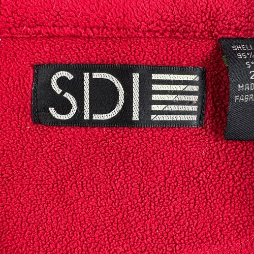 Pullover de golf SDI para hombre 2XL vintage Portland Course rojo 1/4 cremallera parche Dadcore de colección - Imagen 6 de 12