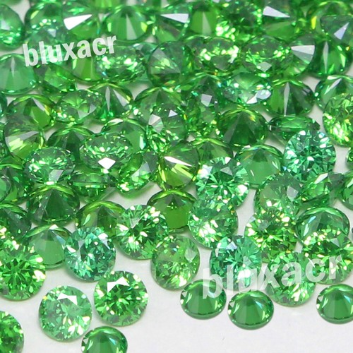 Lote al por mayor de 100 piezas de diamantes de color verde elegante VVS1 corte brillante redondo de 1,20 mm - Imagen 7 de 9