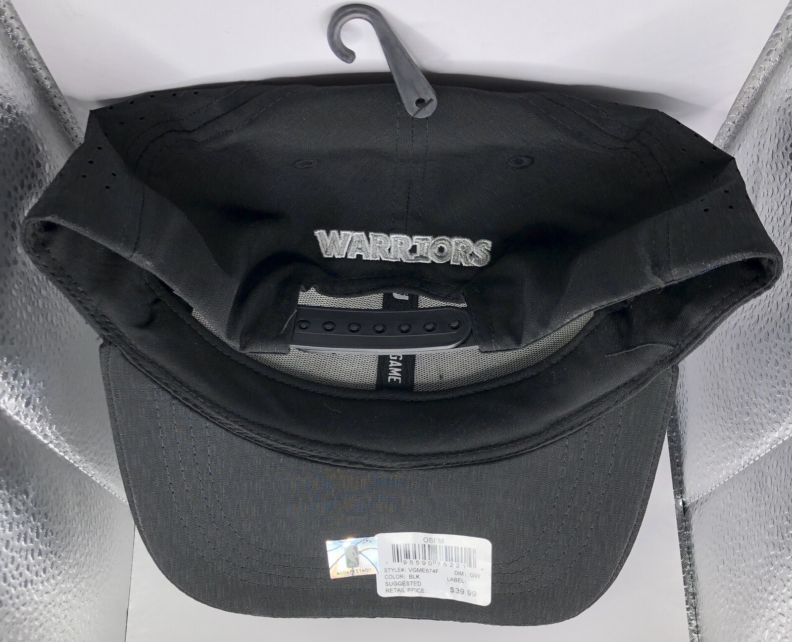 Men&rsquo;s Golden State Warriors Ultra Game NBA Snapback Black Adjustable Hat - OSFA