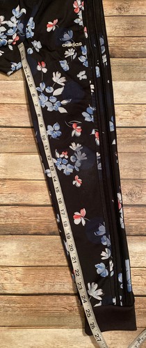 Adidas Girls size L(14) floral athletic jogger Pants - Picture 7 of 9