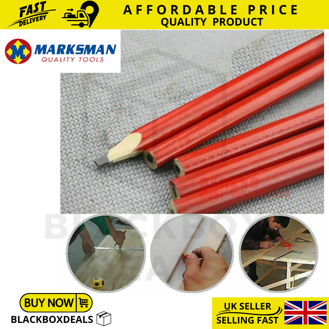 Carpenters Pencils Joiner Woodwork Builders Wood Working Toolbox