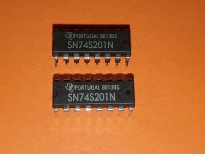 2x 74S201N 256 Bit Static RAM Texas Instruments DIP-16
